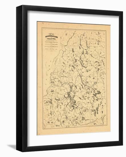 1879, Moosehead Lake, Maine-null-Framed Giclee Print