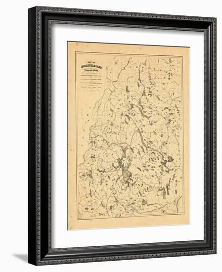 1879, Moosehead Lake, Maine-null-Framed Giclee Print