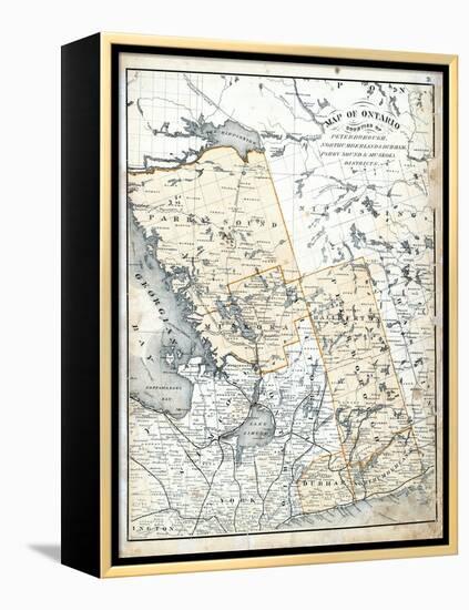 1879, Ontario Counties, Canada-null-Framed Premier Image Canvas