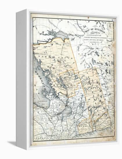 1879, Ontario Counties, Canada-null-Framed Premier Image Canvas