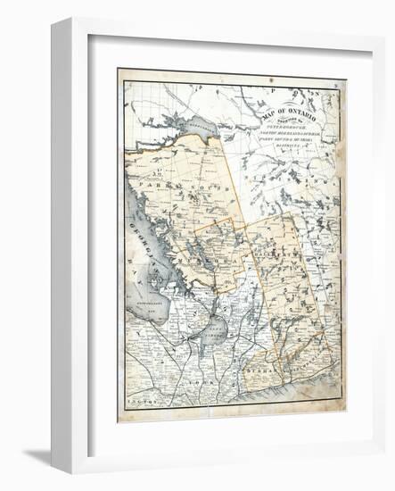 1879, Ontario Counties, Canada-null-Framed Giclee Print