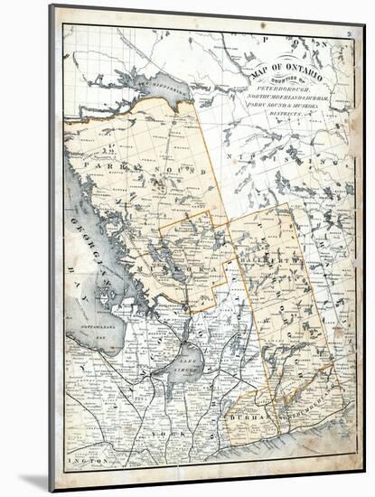 1879, Ontario Counties, Canada-null-Mounted Giclee Print