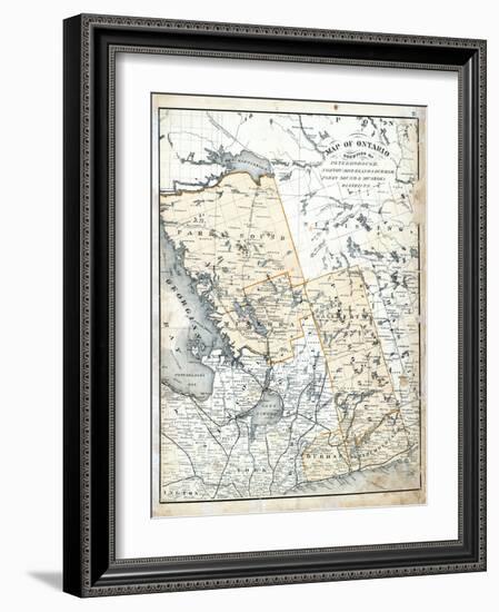 1879, Ontario Counties, Canada-null-Framed Giclee Print