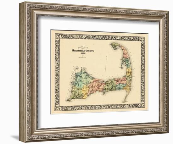 1880, Barnstable County and Cape Cod B, Massachusetts, United States-null-Framed Giclee Print