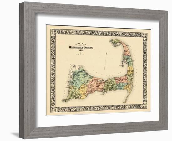 1880, Barnstable County and Cape Cod B, Massachusetts, United States-null-Framed Giclee Print