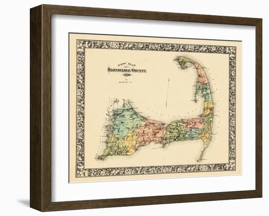 1880, Barnstable County and Cape Cod B, Massachusetts, United States-null-Framed Giclee Print