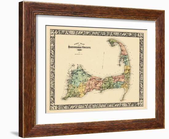 1880, Barnstable County and Cape Cod B, Massachusetts, United States-null-Framed Giclee Print