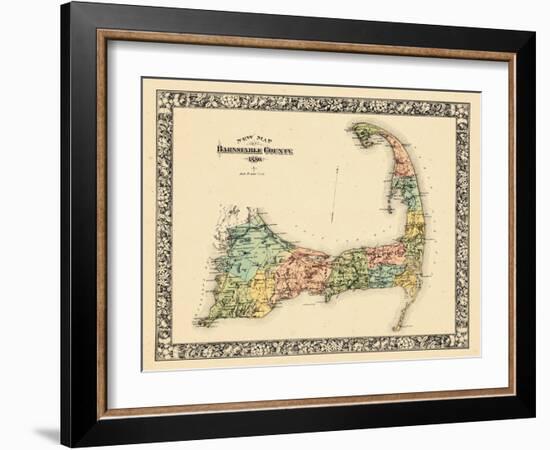 1880, Barnstable County and Cape Cod B, Massachusetts, United States-null-Framed Giclee Print