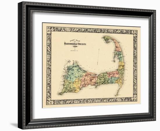 1880, Barnstable County and Cape Cod B, Massachusetts, United States-null-Framed Giclee Print