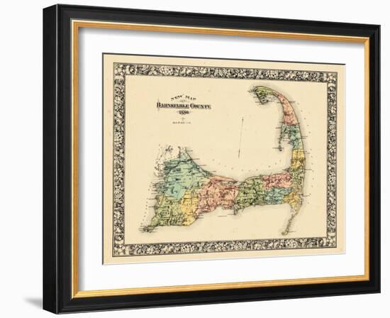 1880, Barnstable County and Cape Cod B, Massachusetts, United States-null-Framed Giclee Print