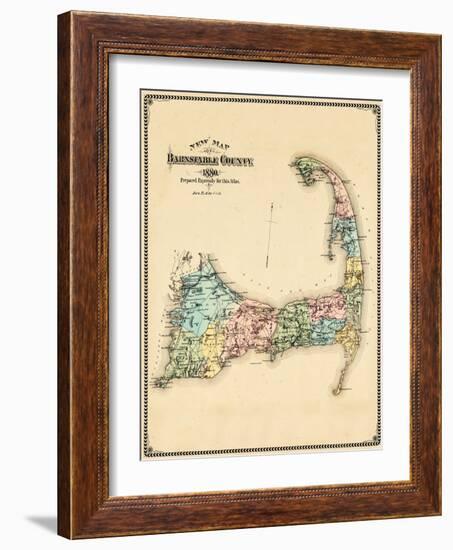 1880, Barnstable County and Cape Cod, Massachusetts, United States-null-Framed Giclee Print