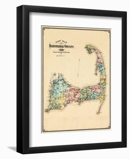 1880, Barnstable County and Cape Cod, Massachusetts, United States-null-Framed Giclee Print