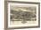 1880, Boston Bird's Eye View, Massachusetts, United States-null-Framed Giclee Print