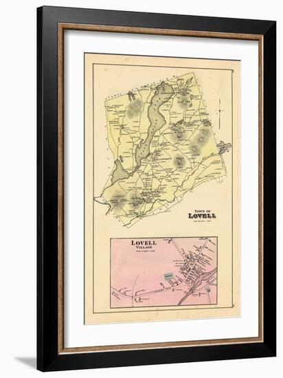 1880, Lovell Town, Lovell Village, Maine, United States-null-Framed Giclee Print