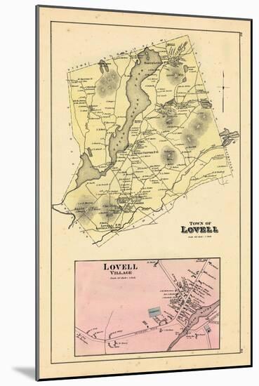 1880, Lovell Town, Lovell Village, Maine, United States-null-Mounted Giclee Print