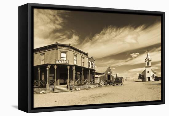 1880 Town, Pioneer Village, Stamford, South Dakota, USA-Walter Bibikow-Framed Premier Image Canvas