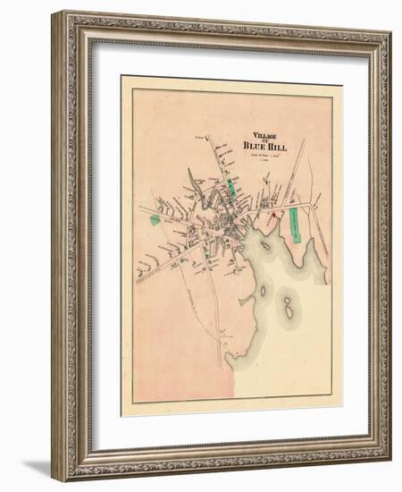 1881, Blue Hill Village, Maine, United States-null-Framed Giclee Print