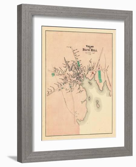 1881, Blue Hill Village, Maine, United States-null-Framed Giclee Print