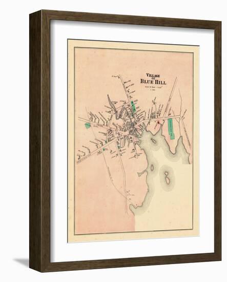 1881, Blue Hill Village, Maine, United States-null-Framed Giclee Print