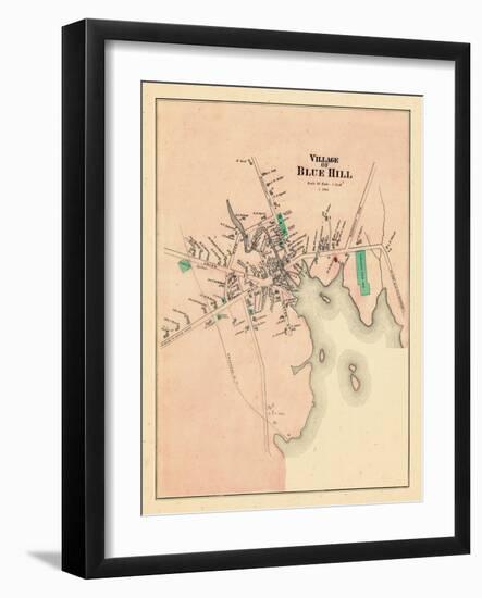 1881, Blue Hill Village, Maine, United States-null-Framed Giclee Print