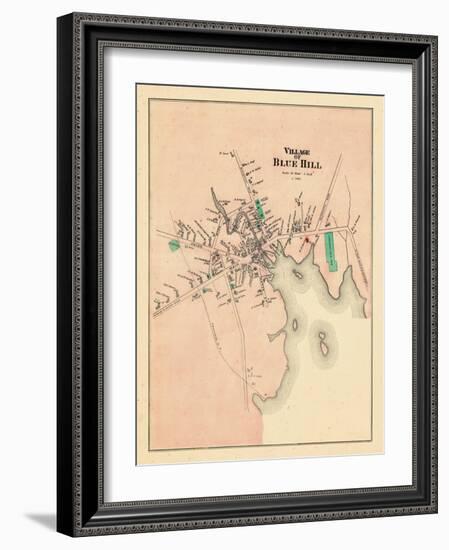 1881, Blue Hill Village, Maine, United States-null-Framed Giclee Print