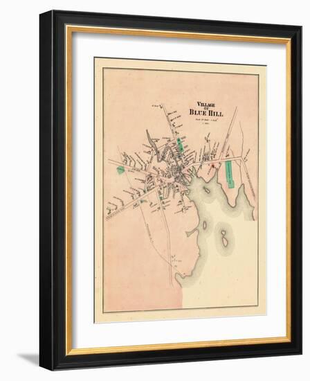 1881, Blue Hill Village, Maine, United States-null-Framed Giclee Print