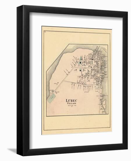 1881, Lubec Village, Maine, United States-null-Framed Giclee Print