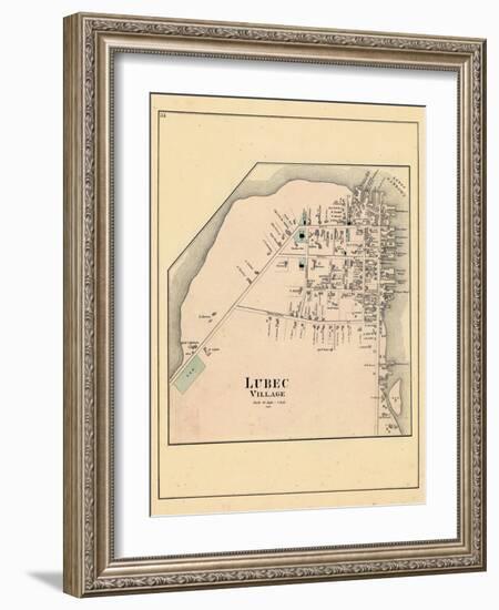 1881, Lubec Village, Maine, United States-null-Framed Giclee Print