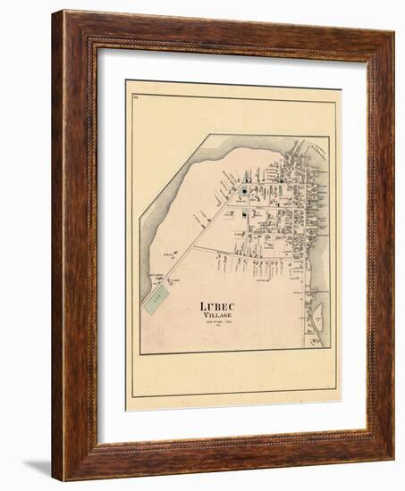 1881, Lubec Village, Maine, United States-null-Framed Giclee Print