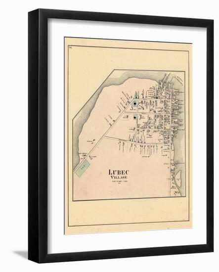 1881, Lubec Village, Maine, United States-null-Framed Giclee Print