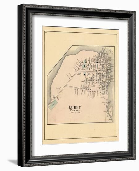 1881, Lubec Village, Maine, United States-null-Framed Giclee Print