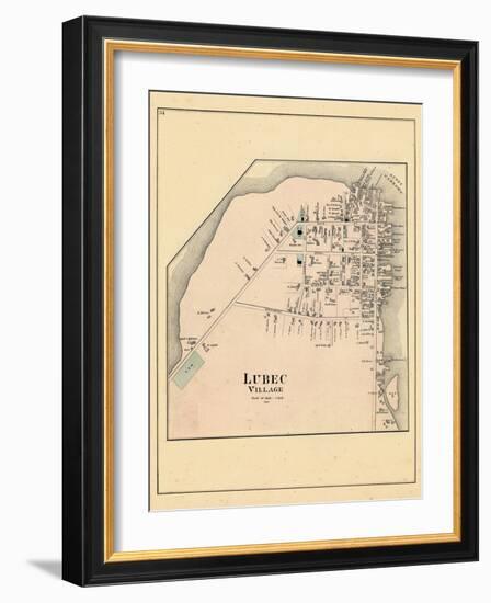 1881, Lubec Village, Maine, United States-null-Framed Giclee Print