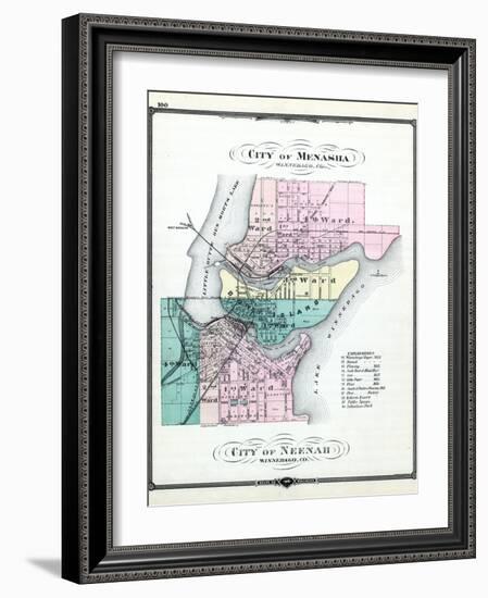 1881, Menasha City, Neenah City, Wisconsin, United States-null-Framed Giclee Print