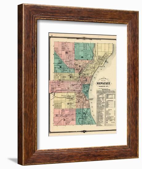 1881, Milwaukee City, Wisconsin, United States-null-Framed Giclee Print