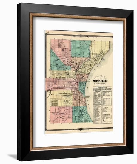 1881, Milwaukee City, Wisconsin, United States-null-Framed Giclee Print