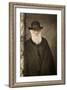 1881 Tinted Charles Darwin Portrait-Paul Stewart-Framed Photographic Print