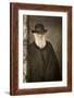 1881 Tinted Charles Darwin Portrait-Paul Stewart-Framed Photographic Print