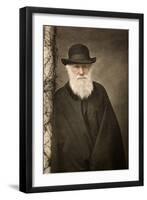 1881 Tinted Charles Darwin Portrait-Paul Stewart-Framed Photographic Print