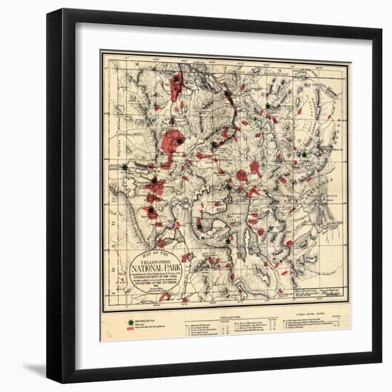 1881, Yellowstone National Park 1881, Wyoming, United States-null-Framed Giclee Print