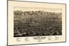 1882, Colorado Springs - Colorado City - Manitou Bird's Eye View, Colorado, United State-null-Mounted Giclee Print