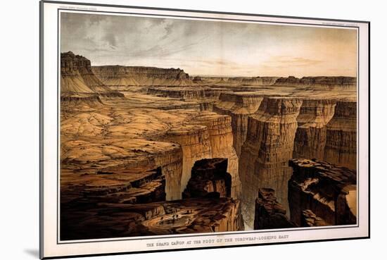 1882, Grand Canyon - Sheet VI - The Grand Canon at the foot of the Toroweap-Looking East, Arizona-null-Mounted Giclee Print