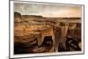 1882, Grand Canyon - Sheet VI - The Grand Canon at the foot of the Toroweap-Looking East, Arizona-null-Mounted Giclee Print