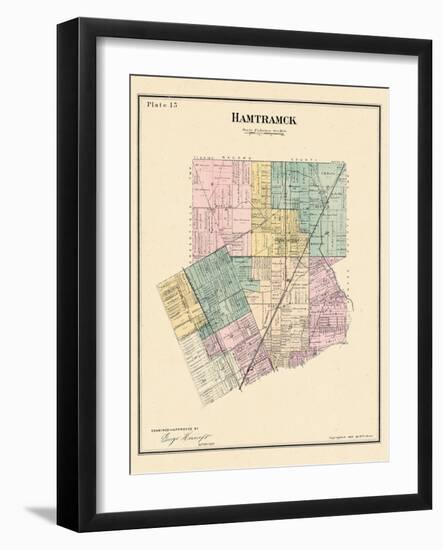 1883, Hamtramck Township, North Detroit, Maybury, Michigan, United States-null-Framed Giclee Print