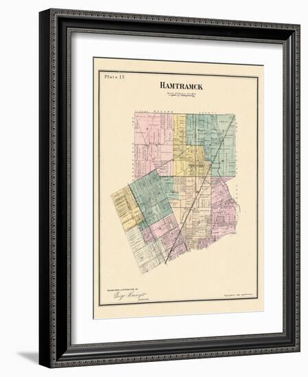 1883, Hamtramck Township, North Detroit, Maybury, Michigan, United States-null-Framed Giclee Print