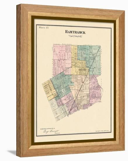 1883, Hamtramck Township, North Detroit, Maybury, Michigan, United States-null-Framed Premier Image Canvas