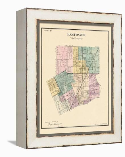 1883, Hamtramck Township, North Detroit, Maybury, Michigan, United States-null-Framed Premier Image Canvas