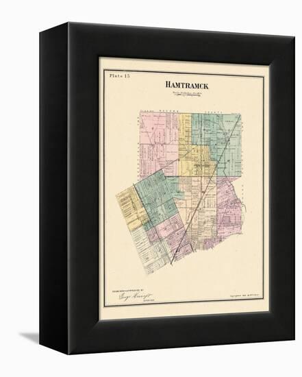 1883, Hamtramck Township, North Detroit, Maybury, Michigan, United States-null-Framed Premier Image Canvas