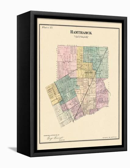 1883, Hamtramck Township, North Detroit, Maybury, Michigan, United States-null-Framed Premier Image Canvas