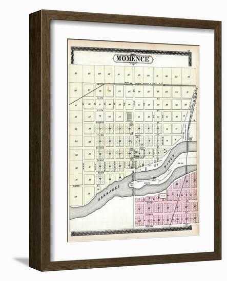 1883, Momence, Illinois, United States-null-Framed Giclee Print