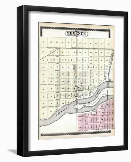 1883, Momence, Illinois, United States-null-Framed Giclee Print